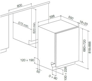 Встраиваемая посудомоечная машина Фулгор Милано FDW 8291.1 фото 4 в Челябинске Встраиваемая посудомоечная машина Fulgor Milano FDW 8291.1 фото 4 в Челябинске