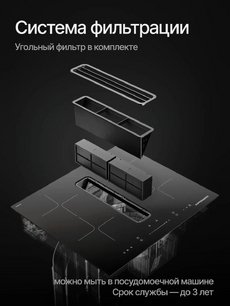 Индукционная варочная панель с вытяжкой Kuppersberg IHI 690 фото 2 в Челябинске