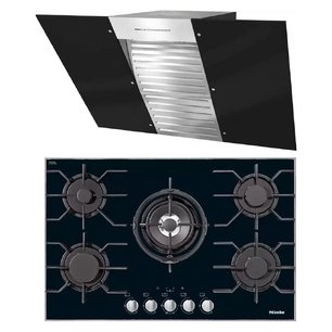 Miele (варочная панель KM 3034-1 + вытяжка DA 6096 W OBSW) фото в Челябинске