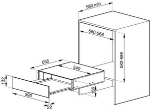 Встраиваемый подогреватель Smeg CT15A фото 2 в Челябинске