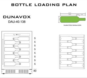 Винный шкаф Дунавокс DAU-40.138SS фото 3 в Челябинске Винный шкаф Dunavox DAU-40.138SS фото 3 в Челябинске
