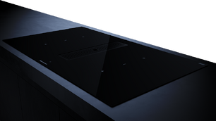 Индукционная варочная панель с вытяжкой Kuppersbusch KMI 9350.0 SR Black Chrome фото 3 в Челябинске