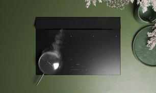 Варочная панель с вытяжкой Falmec BRERA 75 VETRO NERO фото 3 в Челябинске