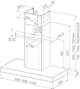 Вытяжка Фабер STILO/SP EG8 X  A120 фото 3 в Челябинске Вытяжка Faber STILO/SP EG8 X  A120 фото 3 в Челябинске