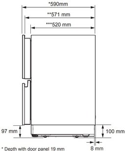 Встраиваемый под столешницу конвертируемый холодильник Сигначе Китчен Сьют SKSUD2402E фото 4 в Челябинске Встраиваемый под столешницу конвертируемый холодильник Signature Kitchen Suite SKSUD2402E фото 4 в Челябинске