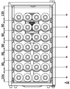 Винный шкаф Ла Соммельер LS28KB фото 2 в Челябинске Винный шкаф La Sommeliere LS28KB фото 2 в Челябинске