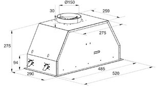 Встраиваемая вытяжка Kaiser EA 548 фото 4 в Челябинске
