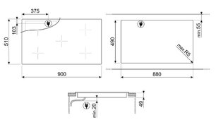 Варочная панель Smeg SI2M7953DW фото 4 в Челябинске