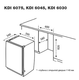 Посудомоечная машина Korting KDI 6075 фото 2 в Челябинске