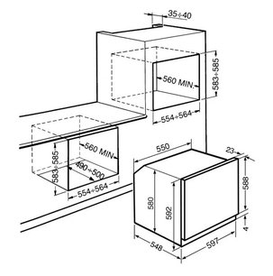 Духовой шкаф Смег SFP120N-1 фото 2 в Челябинске Духовой шкаф Smeg SFP120N-1 фото 2 в Челябинске