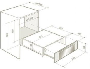 Подогреватель Де Дитрих DWD 1114 X фото 2 в Челябинске Подогреватель De Dietrich DWD 1114 X фото 2 в Челябинске
