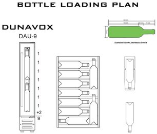 Винный шкаф Дунавокс DAU-9.22W фото 4 в Челябинске Винный шкаф Dunavox DAU-9.22W фото 4 в Челябинске