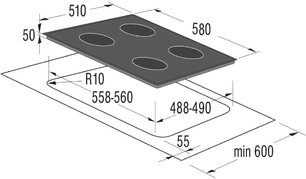 Варочная поверхность Korting HI 6402 X фото 2 в Челябинске