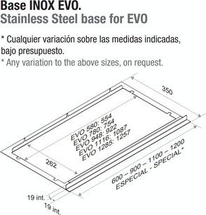 Встраиваемая вытяжка Pando EVO/580 INOX V.1050 ECO PLUS фото 3 в Челябинске