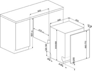 Встраиваемая посудомоечная машина Smeg STL5352C фото 3 в Челябинске