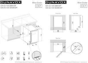 Винный шкаф Дунавокс DX-53.130DBK/DP фото 3 в Челябинске Винный шкаф Dunavox DX-53.130DBK/DP фото 3 в Челябинске