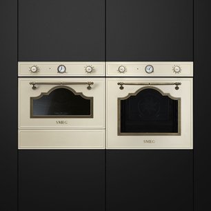 Компактный духовой шкаф с пароваркой Smeg SF4750VCPO1 фото 3 в Челябинске