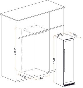 Винный шкаф Мэйвел MV98-KST3 Slim фото 4 в Челябинске Винный шкаф Meyvel MV98-KST3 Slim фото 4 в Челябинске