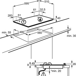 Варочная панель Electrolux GRE263MW фото 4 в Челябинске