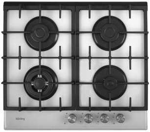 Газовая стеклянная варочная панель Кертинг HGG 635 CTW фото в Челябинске Газовая стеклянная варочная панель Korting HGG 635 CTW фото в Челябинске
