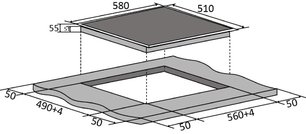 Электрическая варочная панель Brandt BPV6321B фото 4 в Челябинске