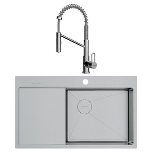 Omoikiri (мойка AKISAME 86 SIDE IN-R + смеситель MIKAWA 2 PLUS-SB BN) фото в Челябинске