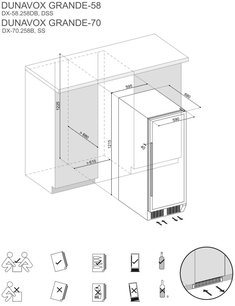 Винный шкаф Дунавокс DX-70.258B фото 3 в Челябинске Винный шкаф Dunavox DX-70.258B фото 3 в Челябинске