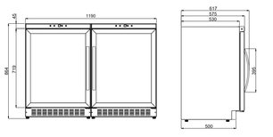 Винный шкаф Дометик B68G Double Basic фото 3 в Челябинске Винный шкаф Dometic B68G Double Basic фото 3 в Челябинске