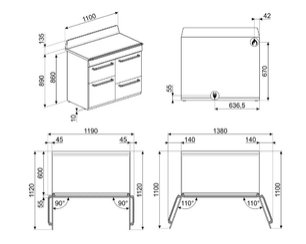 Варочный центр Smeg TR4110GR фото 4 в Челябинске