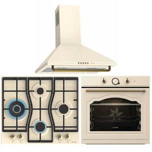 Gorenje (варочная панель GW6D42CLI + духовой шкаф BO6735CLI + вытяжка WHC63CLI) фото в Челябинске Gorenje (варочная панель GW6D42CLI + духовой шкаф BO6735CLI + вытяжка WHC63CLI) фото в Челябинске