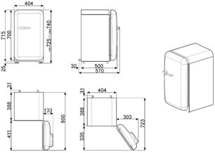 Мини-бар Смег FAB5RSV3 фото 3 в Челябинске Мини-бар Smeg FAB5RSV3 фото 3 в Челябинске