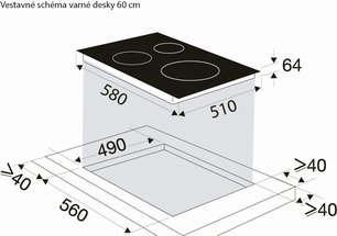 Индукционная варочная панель Brandt BPI6428UB фото 3 в Челябинске