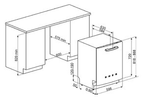 Посудомоечная машина Smeg ST2FABPK2 фото 4 в Челябинске