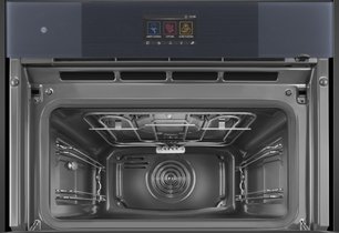 Компактный духовой шкаф с пароваркой шкаф Smeg SO4104APG фото 2 в Челябинске