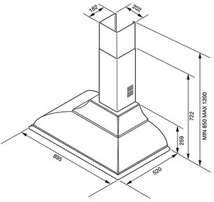 Вытяжка Smeg KC19B-2 фото 2 в Челябинске