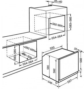 Духовой шкаф Смег SC800GVP9 фото 2 в Челябинске Духовой шкаф Smeg SC800GVP9 фото 2 в Челябинске