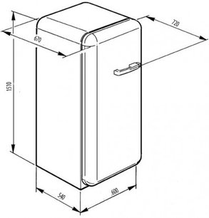 Холодильник Смег CVB20LP фото 4 в Челябинске Холодильник Smeg CVB20LP фото 4 в Челябинске