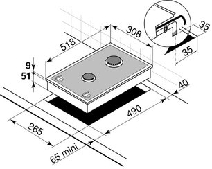 Независимая варочная панель De Dietrich DTG 701 X фото 3 в Челябинске