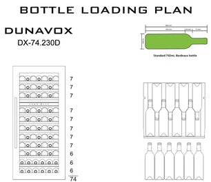 Винный шкаф Дунавокс DX-74.230DB фото 4 в Челябинске Винный шкаф Dunavox DX-74.230DB фото 4 в Челябинске