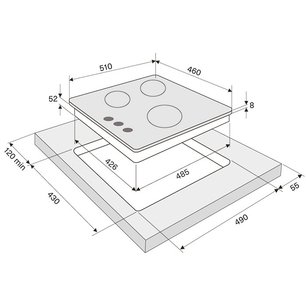 Газовая варочная поверхность Крона CORTESIA 45 BL фото 4 в Челябинске Газовая варочная поверхность KRONA CORTESIA 45 BL фото 4 в Челябинске