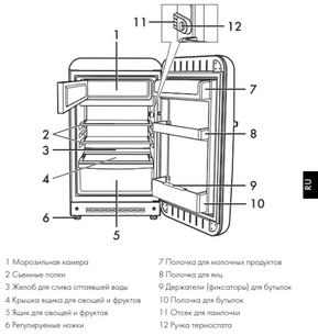 Холодильник Смег FAB10LBL2 фото 3 в Челябинске Холодильник Smeg FAB10LBL2 фото 3 в Челябинске