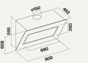 Вытяжка Фалмек Quasar (A+) 90 White Glass фото 3 в Челябинске Вытяжка Falmec Quasar (A+) 90 White Glass фото 3 в Челябинске