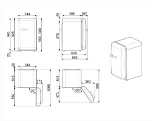 Холодильник Смег FAB10RBL2 фото 3 в Челябинске Холодильник Smeg FAB10RBL2 фото 3 в Челябинске