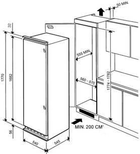 Холодильник Смег FR315APL фото 3 в Челябинске Холодильник Smeg FR315APL фото 3 в Челябинске