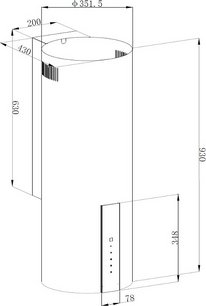 Вытяжка Кертинг KHC 35969 DW Cylinder фото 2 в Челябинске Вытяжка Korting KHC 35969 DW Cylinder фото 2 в Челябинске