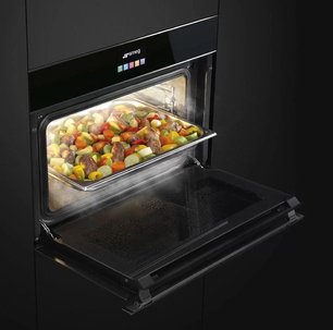 Духовой шкаф комбинированный с пароваркой Смег SF4604VCNX1 фото 4 в Челябинске Духовой шкаф комбинированный с пароваркой Smeg SF4604VCNX1 фото 4 в Челябинске