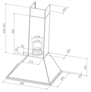 Вытяжка Фабер SYNTHESIS HIP BK A60 PB фото 2 в Челябинске Вытяжка Faber SYNTHESIS HIP BK A60 PB фото 2 в Челябинске