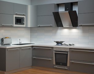 Вытяжка Крона TALLI 900 inox/black glass 3P фото 2 в Челябинске Вытяжка KRONA TALLI 900 inox/black glass 3P фото 2 в Челябинске