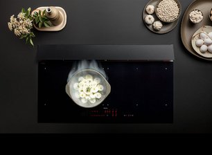 Варочная панель с вытяжкой Falmec BRERA 90 VETRO NERO фото 2 в Челябинске