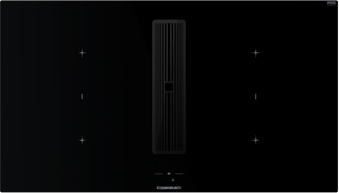 Индукционная варочная поверхность с вытяжкой Kuppersbusch KMI 9850.1 SR-S Black Chrome фото в Челябинске